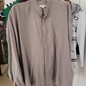 Elliott, Long Sleeve, Men's Button Up Shirt, Hideaway Buttons